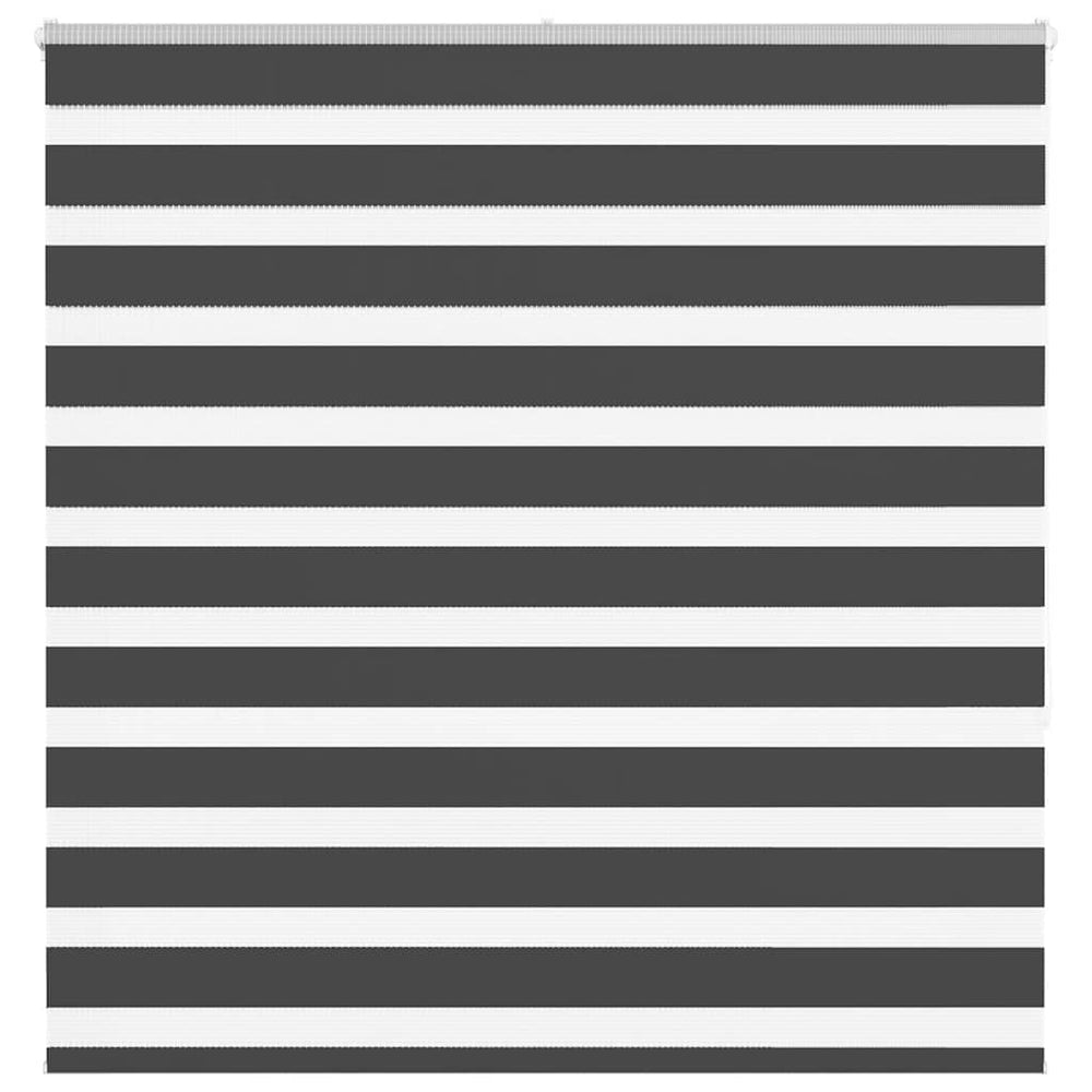 Vidaxl zebra rolgordijn 145x150 cm stofbreedte 140,9 cm zwart