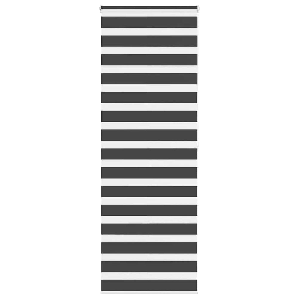 Vidaxl Zebra Roller Blind 70x200 cm Larghezza polvere 65,9 cm Nero