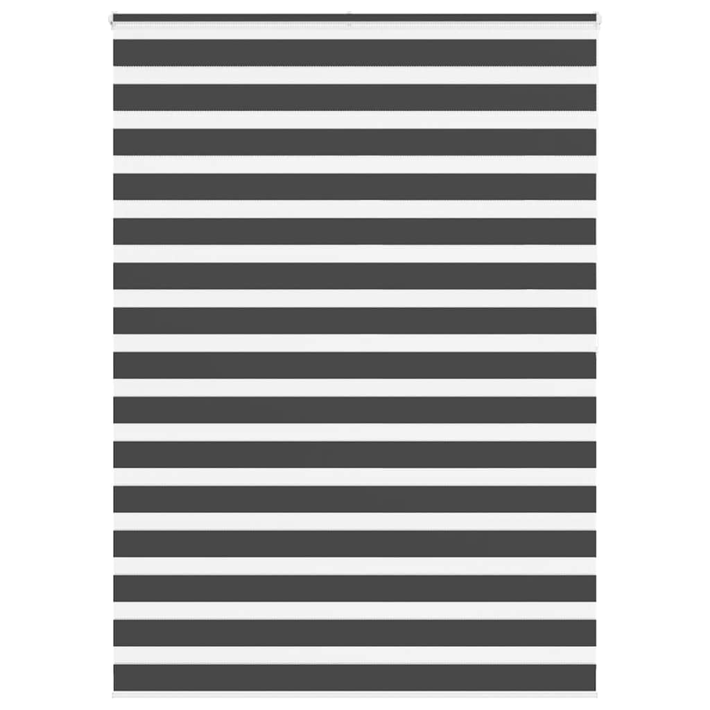 Vidaxl zebra rolgordijn 165x200 cm stofbreedte 160,9 cm zwart