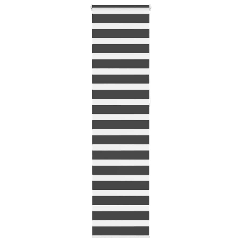 Vidaxl zebra roller blind 55x230 cm fabric width 50.9 cm black