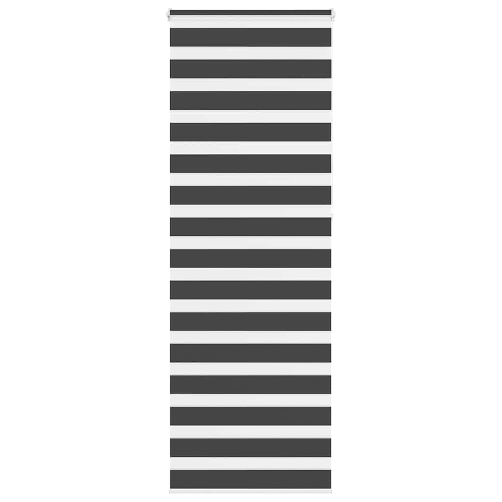 Vidaxl zebra rolgordijn 85x230 cm stofbreedte 80,9 cm zwart