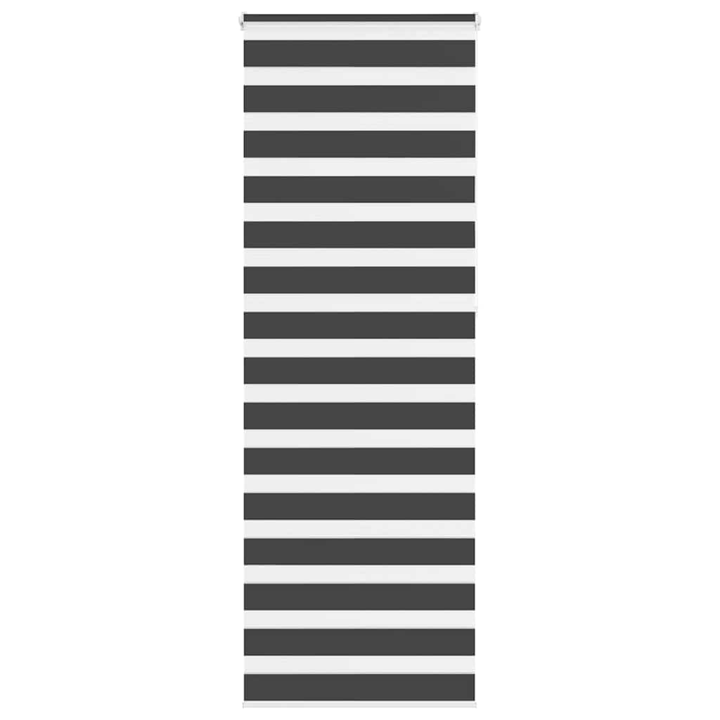 Vidaxl zebra rolgordijn 90x230 cm stofbreedte 85,9 cm zwart