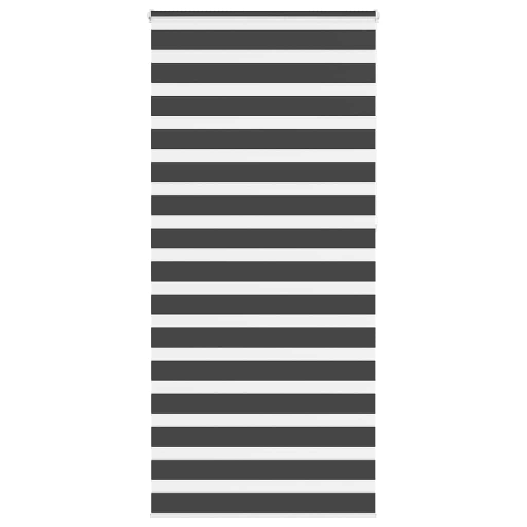 Vidaxl zebra rolgordijn 95x230 cm stofbreedte 90,9 cm zwart