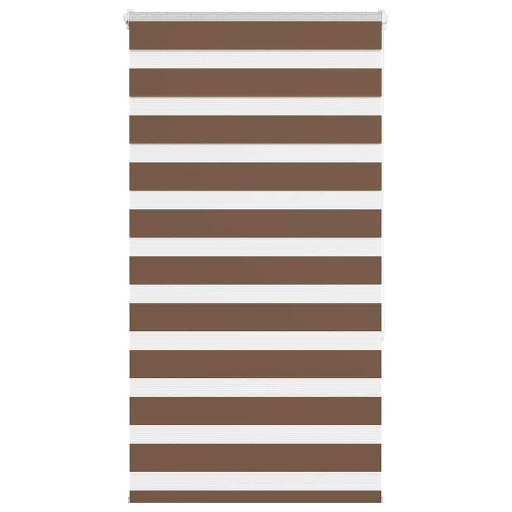 Vidaxl Zebra Roller Blind 70x150 cm Dammbredd 65,9 cm polyesterbrun