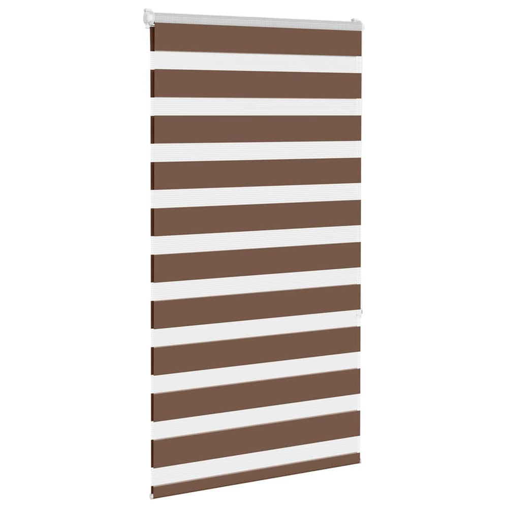 Vidaxl Zebra Roller Blind 70x150 cm Dammbredd 65,9 cm polyesterbrun