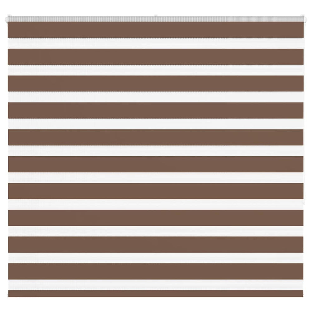 Vidaxl Zebra Roller Blind 165x150 cm Støvbredde 160,9 cm Polyester Brown