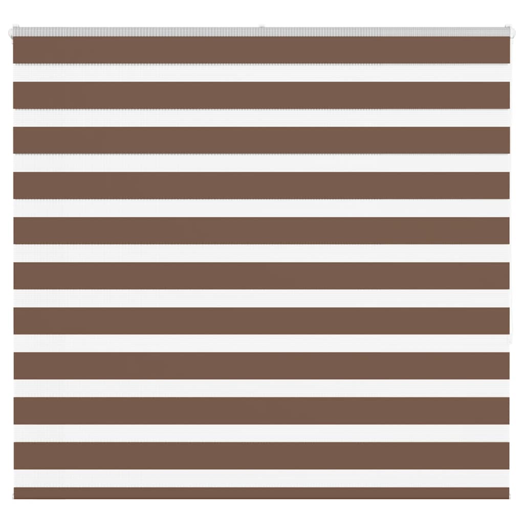 Vidaxl Zebra Roller Blind 165x150 cm Støvbredde 160,9 cm Polyester Brown