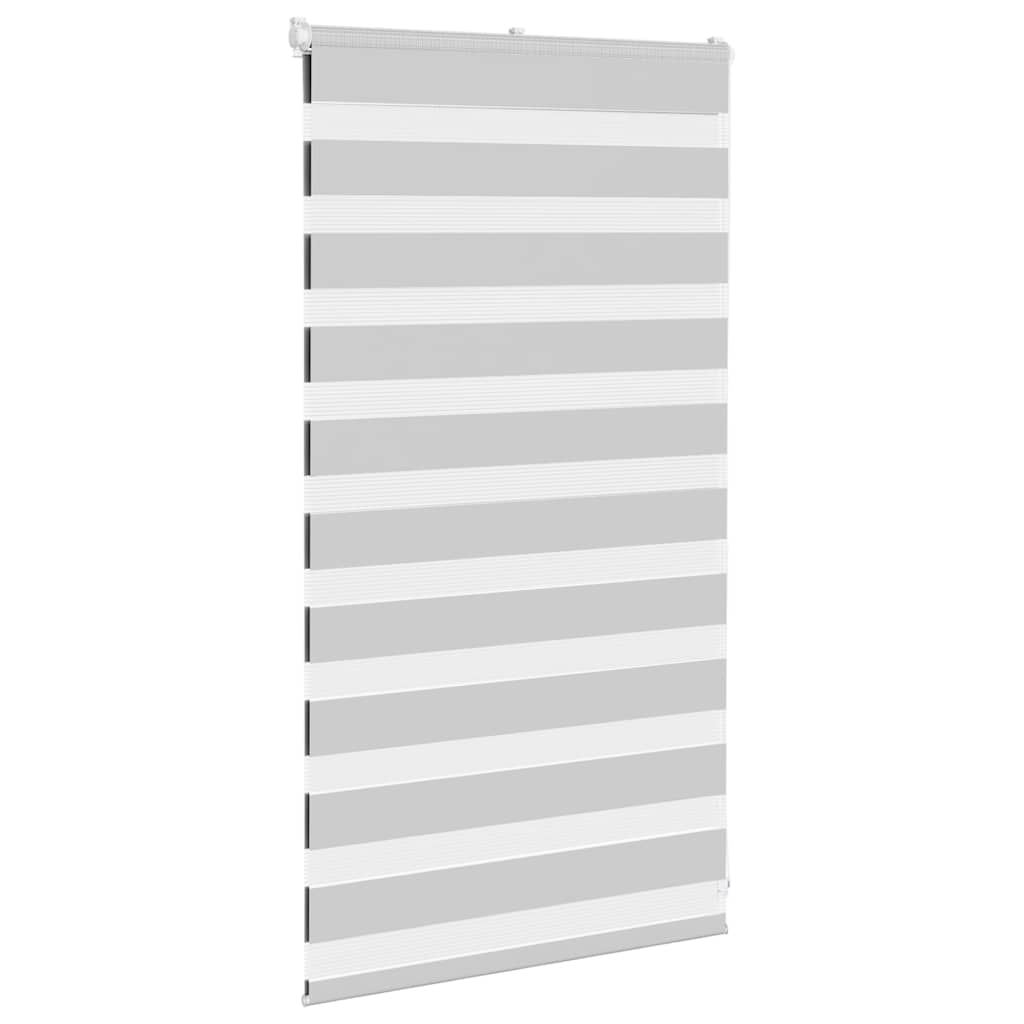 Vidaxl Zebra Roller Blind 70x100 cm Staubbreite 65,9 cm hellgrau