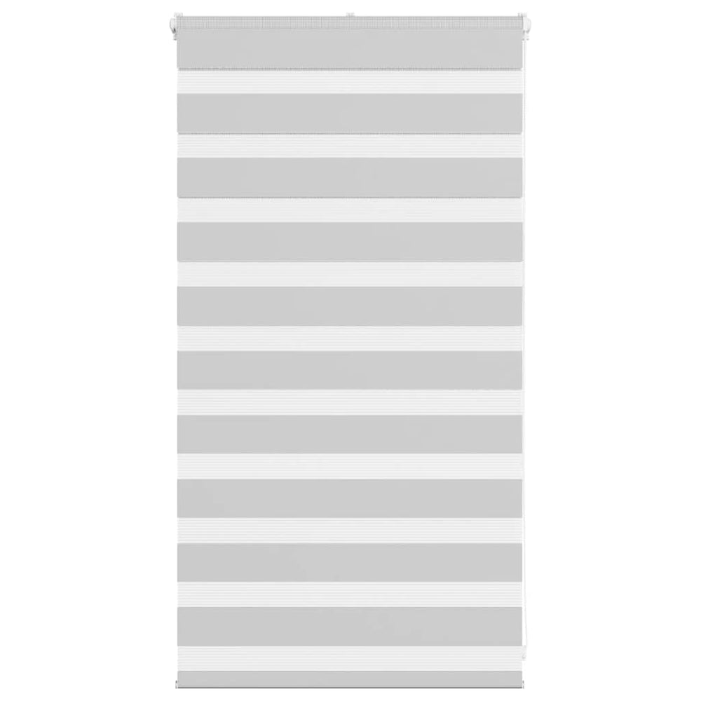 Vidaxl zebra rolgordijn 80x100 cm stofbreedte 75,9 cm lichtgrijs