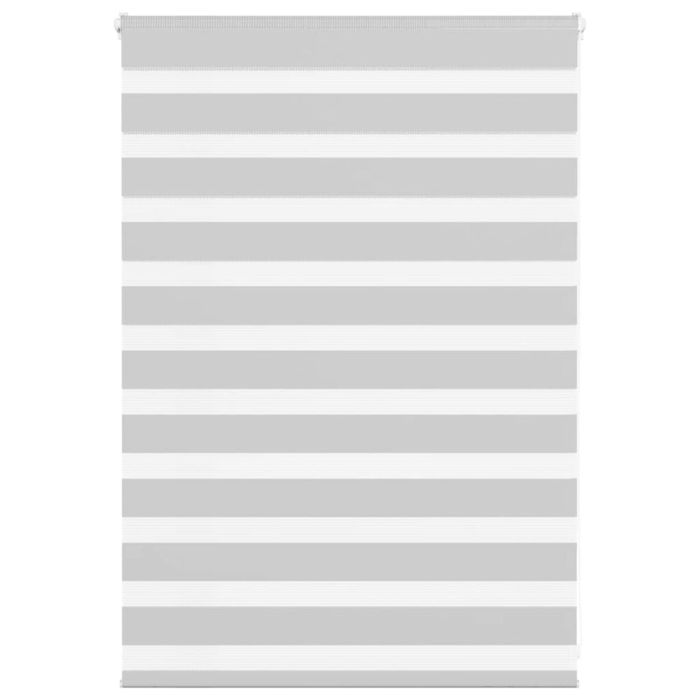 Vidaxl zebra roller blind 100x100 cm fabric width 95.9 cm light gray