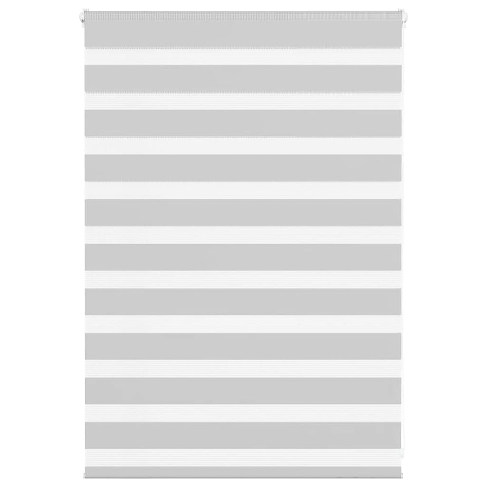 Vidaxl zebra rolgordijn 105x100 cm stofbreedte 100,9 cm lichtgrijs