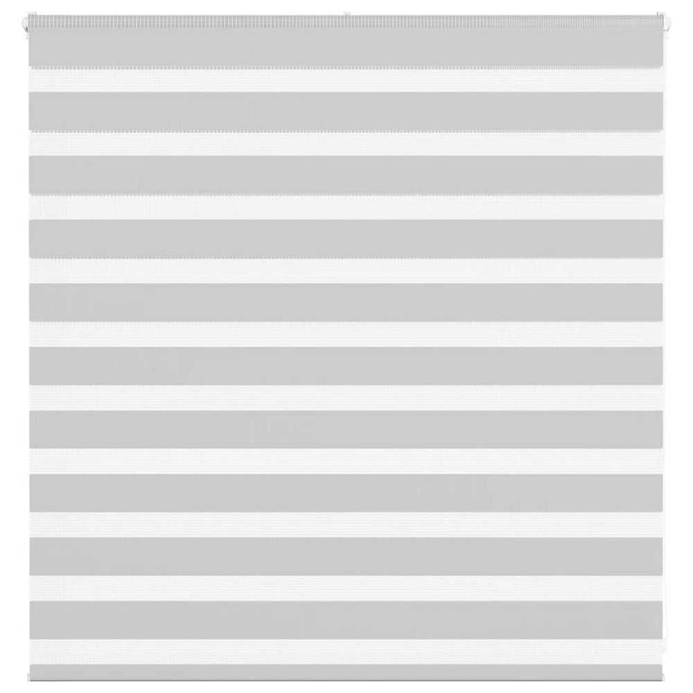 Vidaxl zebra roller blind 145x100 cm fabric width 140.9 cm light gray