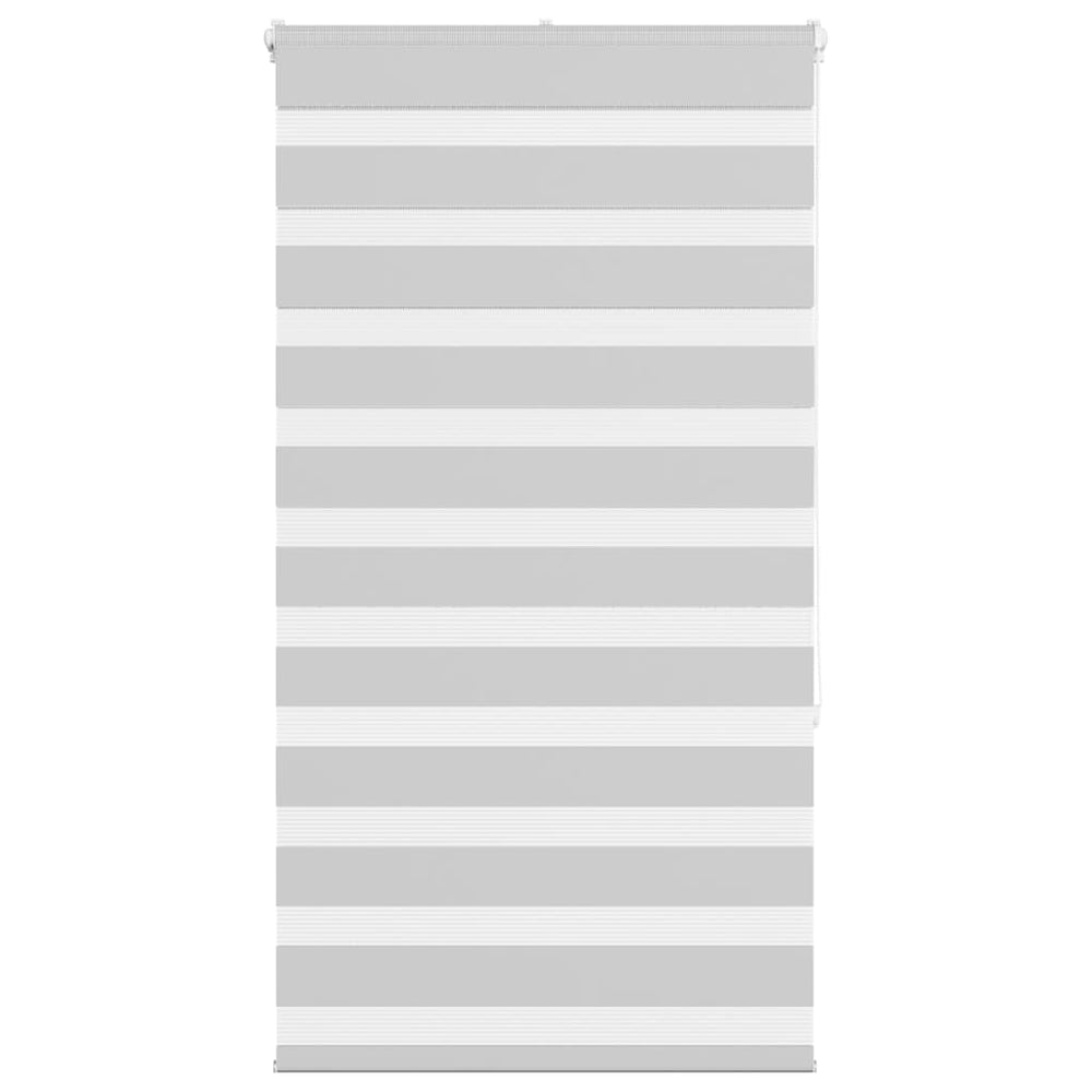 Vidaxl zebra rolgordijn 80x150 cm stofbreedte 75,9 cm lichtgrijs