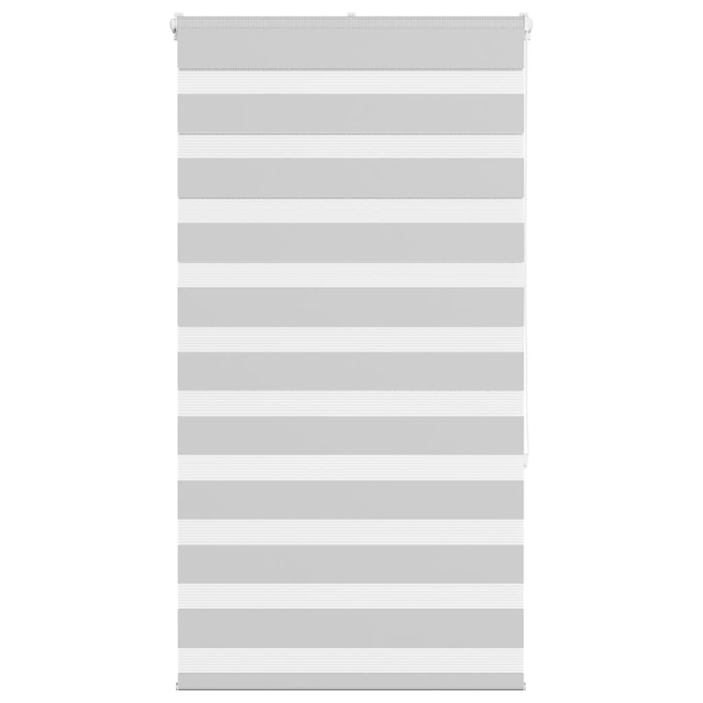 Vidaxl Zebra Roller Blind 85x150 cm Staubbreite 80,9 cm hellgrau