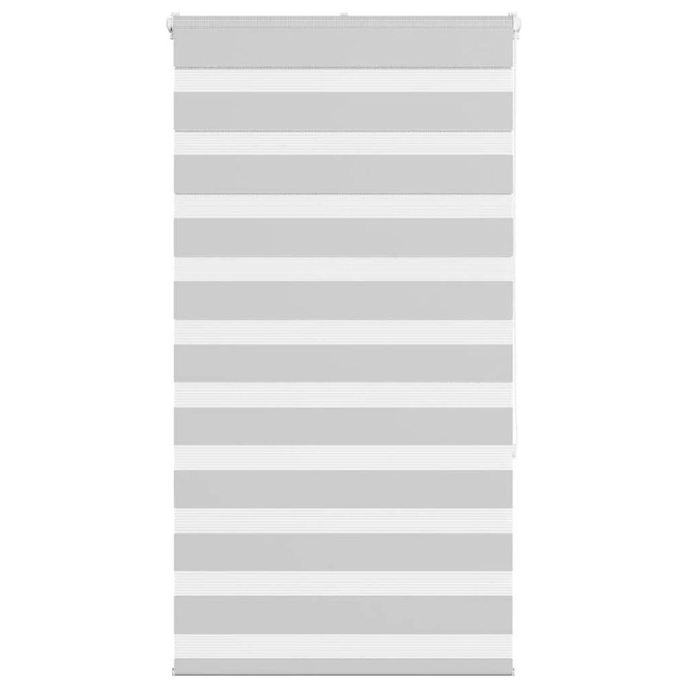 Vidaxl Zebra Roller Blind 90x150 cm Støvbredde 85,9 cm lysegrå