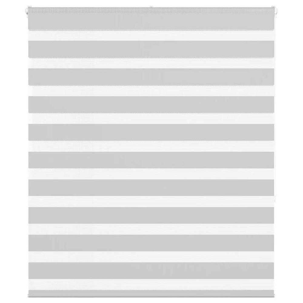 Vidaxl Zebra Roller Blind 130x150 cm Støvbredde 125,9 cm lysegrå