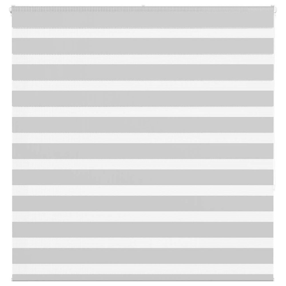 Vidaxl zebra rolgordijn 140x150 cm stofbreedte 135,9 cm lichtgrijs