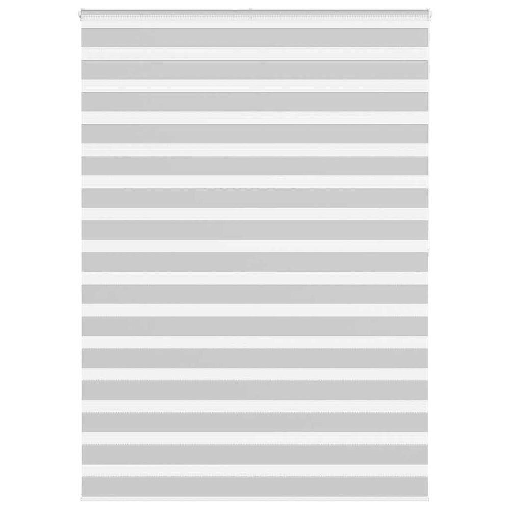 Vidaxl zebra roller blind 155x200 cm fabric width 150.9 cm light gray