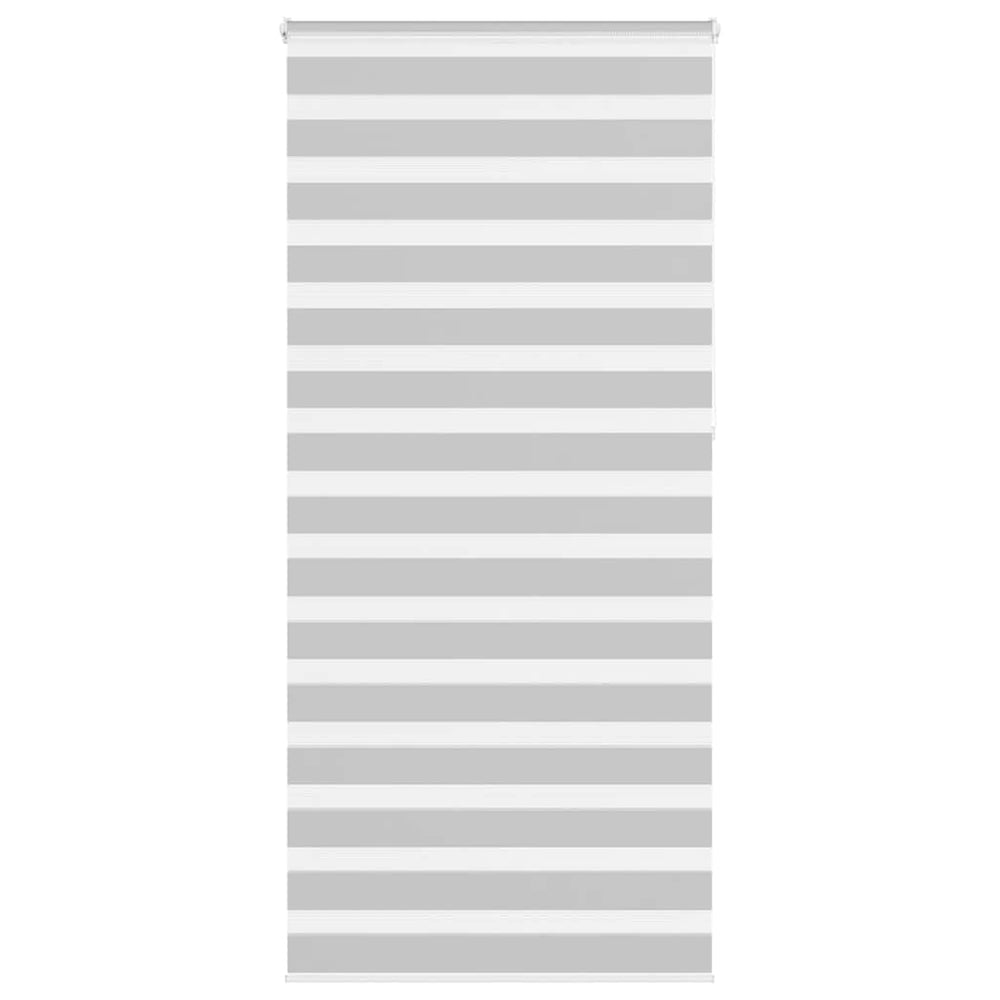Vidaxl Zebra Roller Blind 95x230 cm Stoffbredde 90,9 cm lysegrå