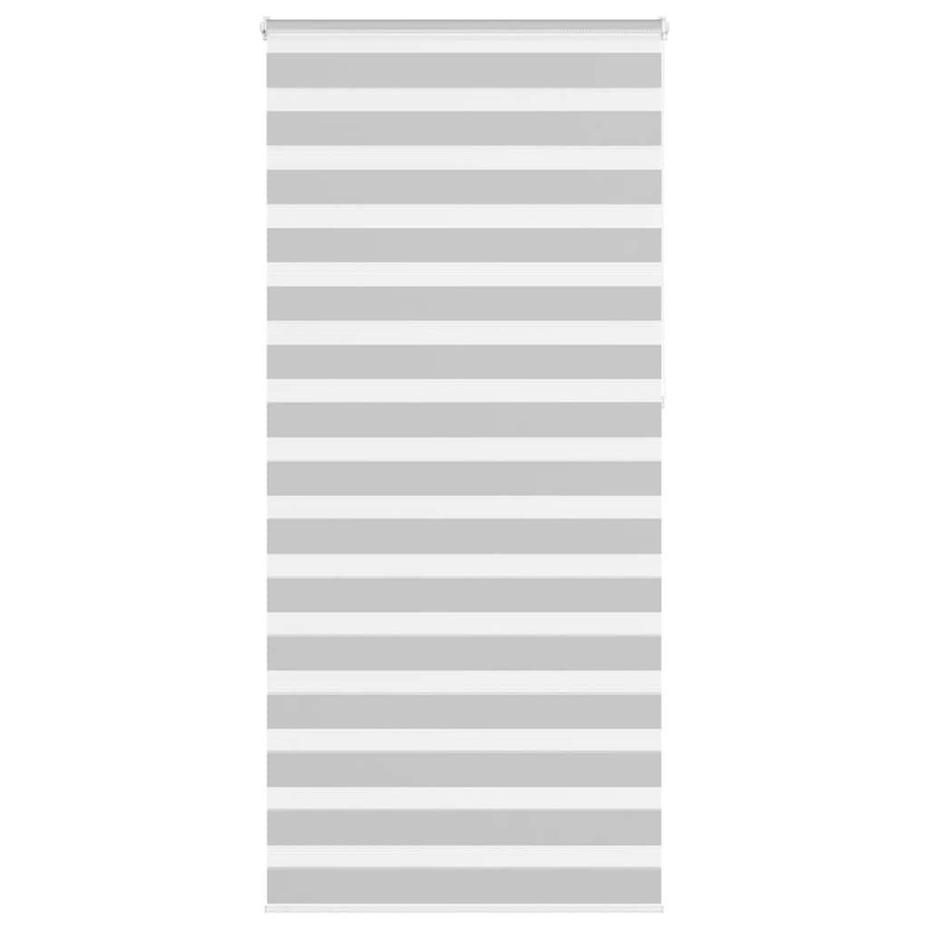 Vidaxl Zebra Roller Blind 105x230 cm Stoffbreite 100,9 cm hellgrau