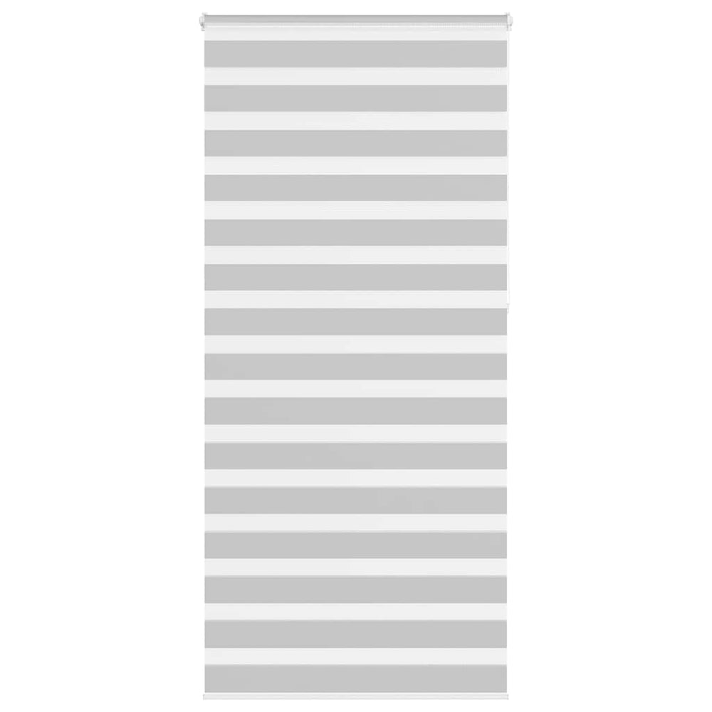 Vidaxl zebra roller blind 110x230 cm fabric width 105.9 cm light gray