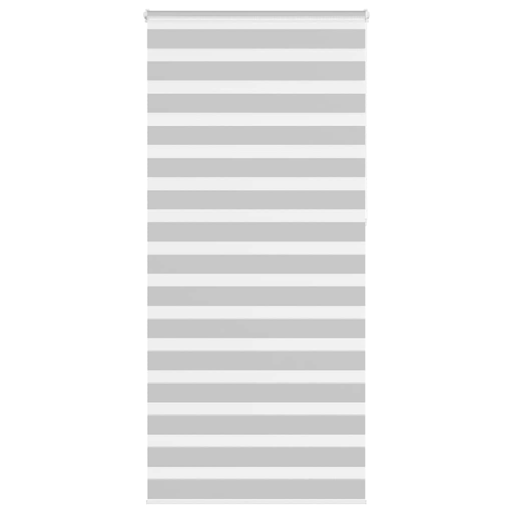 Vidaxl zebra roller blind 110x230 cm fabric width 105.9 cm light gray