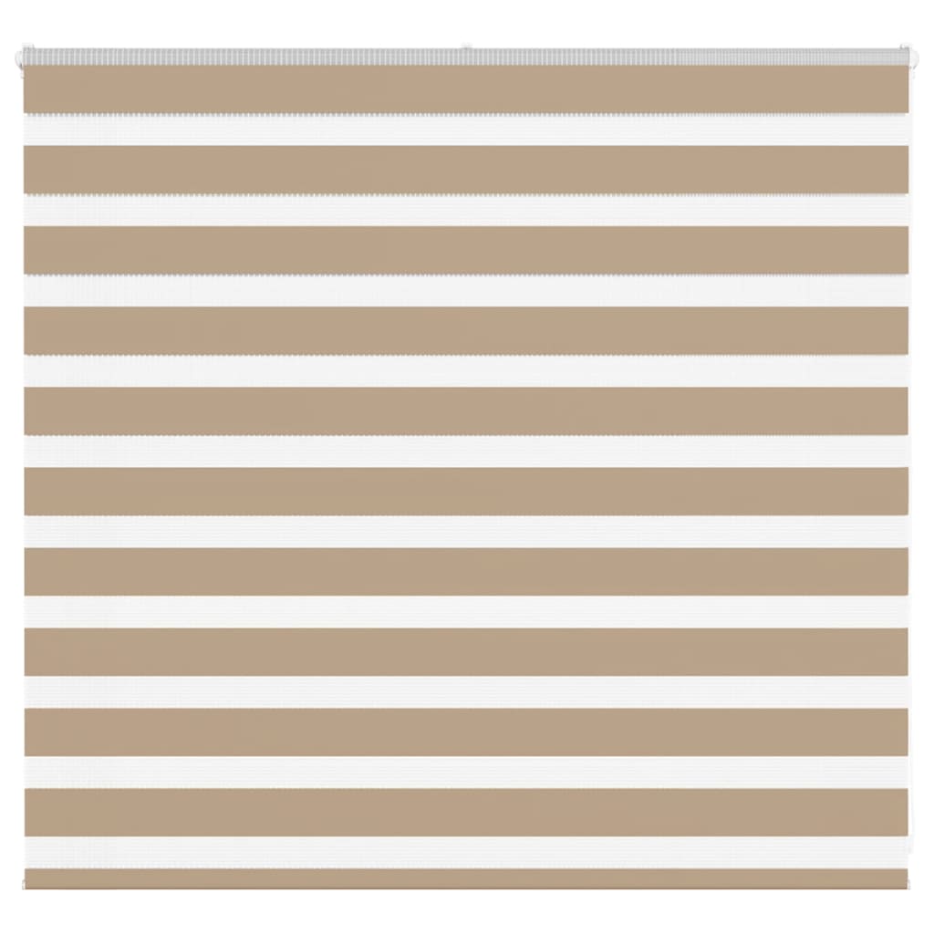 VidaXL zebra roleta 165x100 cm šírka látky 160,9 cm polyester piesková hnedá
