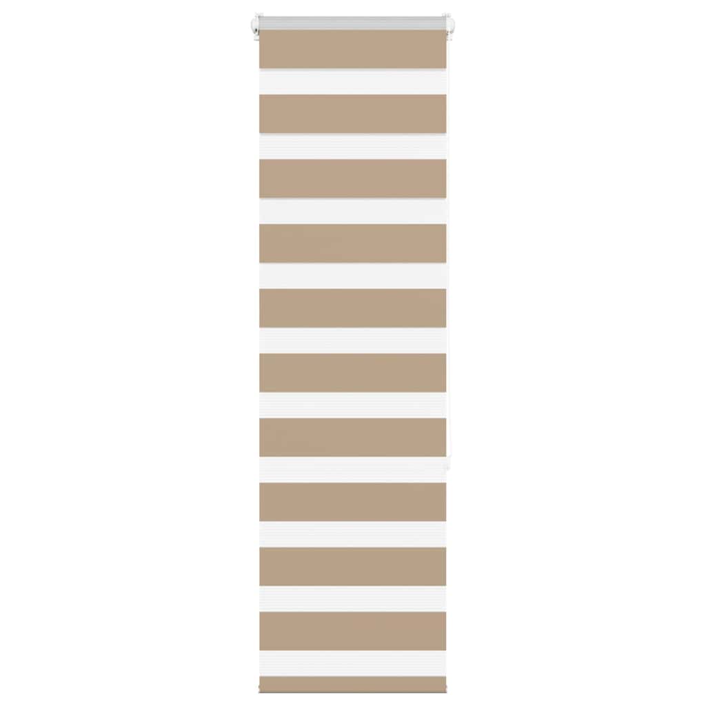 VidaXL zebra blind 45x150 cm fabric width 40.9 cm polyester sand brown