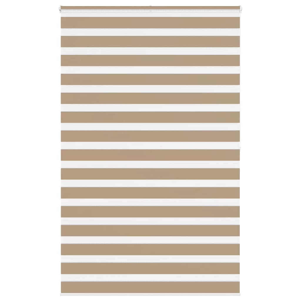 Vidaxl zebra blind 150x200 cm stofbreedte 145,9 cm polyester zandbruin