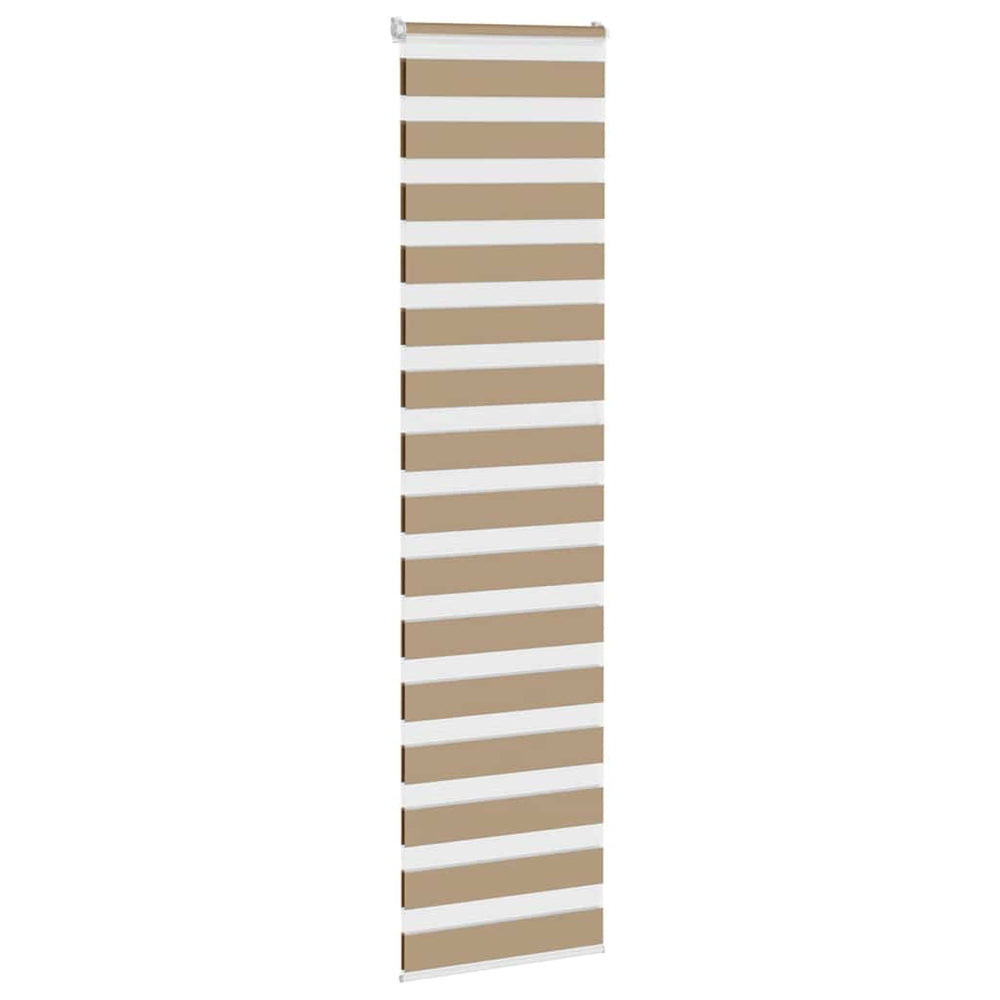 VidaXL zebra blind 65x230 cm fabric width 60.9 cm polyester sand brown