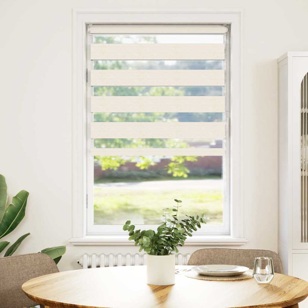 VidaXL zebra roller blind 75x100 cm fabric width 70.9 cm marble beige