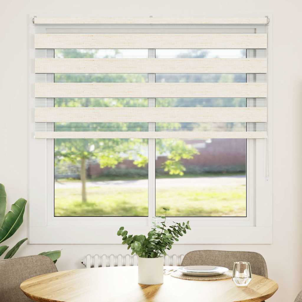 Vidaxx zebra roller blind 145x100 cm fabric width 140.9 cm marble beige