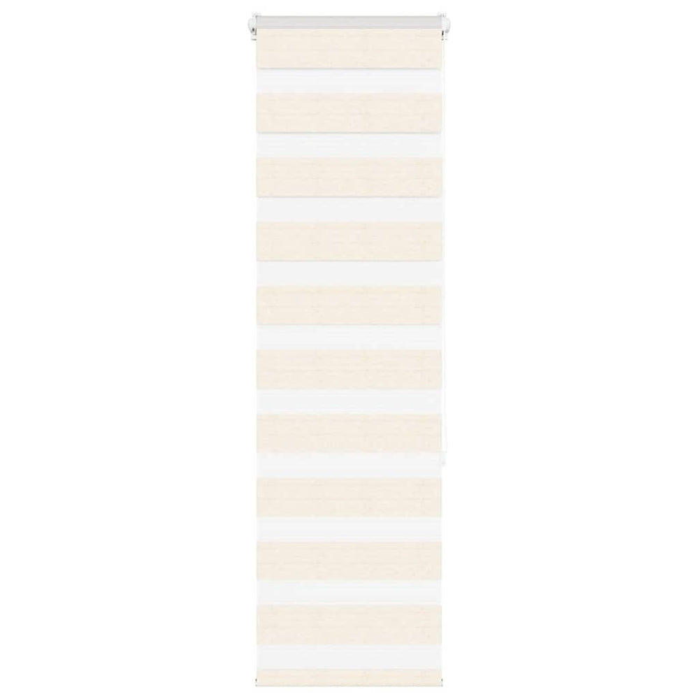 Vidaxl zebra cieco 50x150 cm Larghezza polvere 55,9 cm poliestere marmerbeige