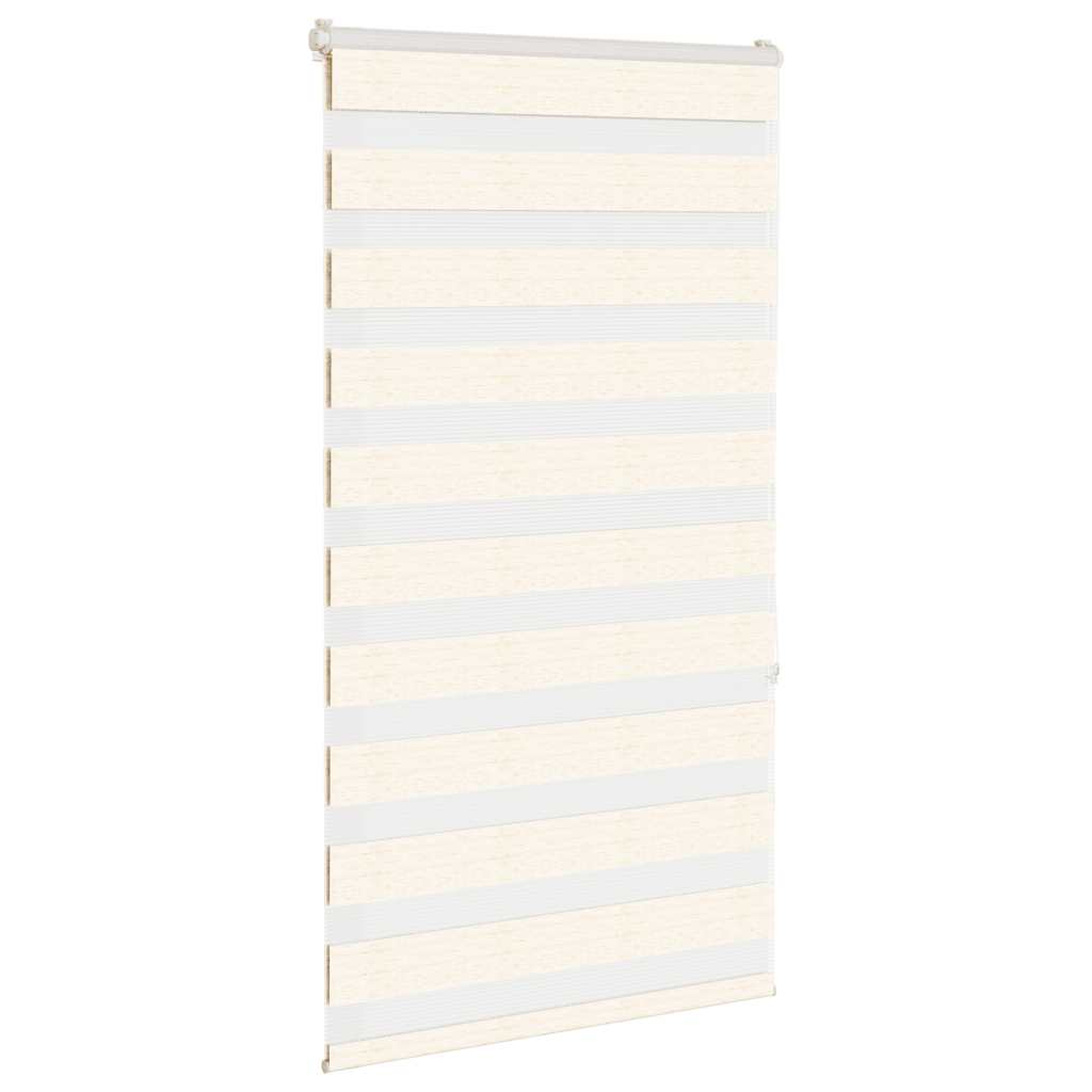 Vidaxl Zebra Roller Blind 85x150 cm Staubbreite 80,9 cm Marmerbeige