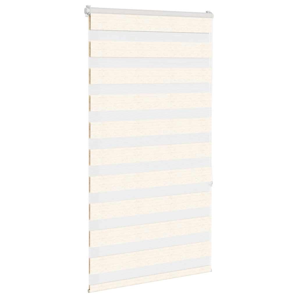 Vidaxl Zebra Roller Blind 90x150 cm Staubbreite 85,9 cm Marmerbeige