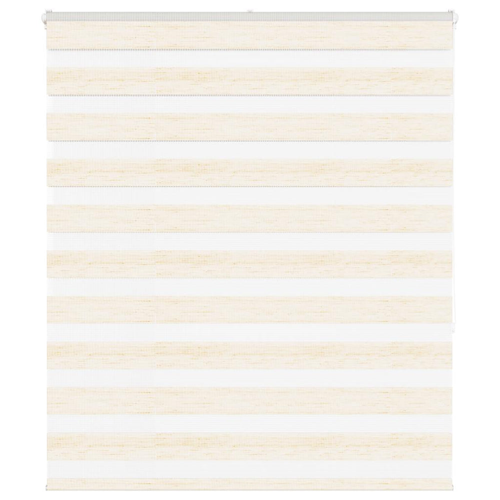 Vidaxl zebra roller blind 105x150 cm fabric width 100.9 cm marble beige