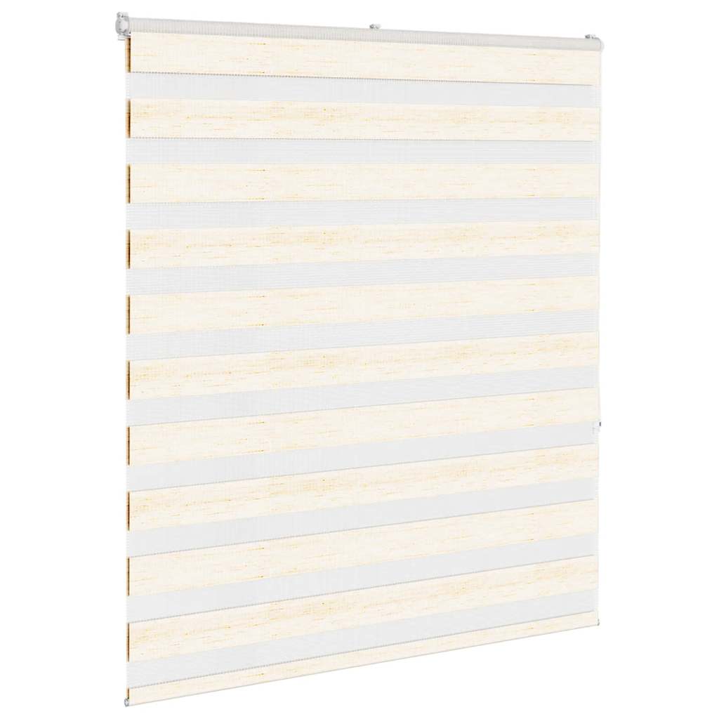 Vidaxl zebra roller blind 135x150 cm fabric width 130.9 cm marble beige