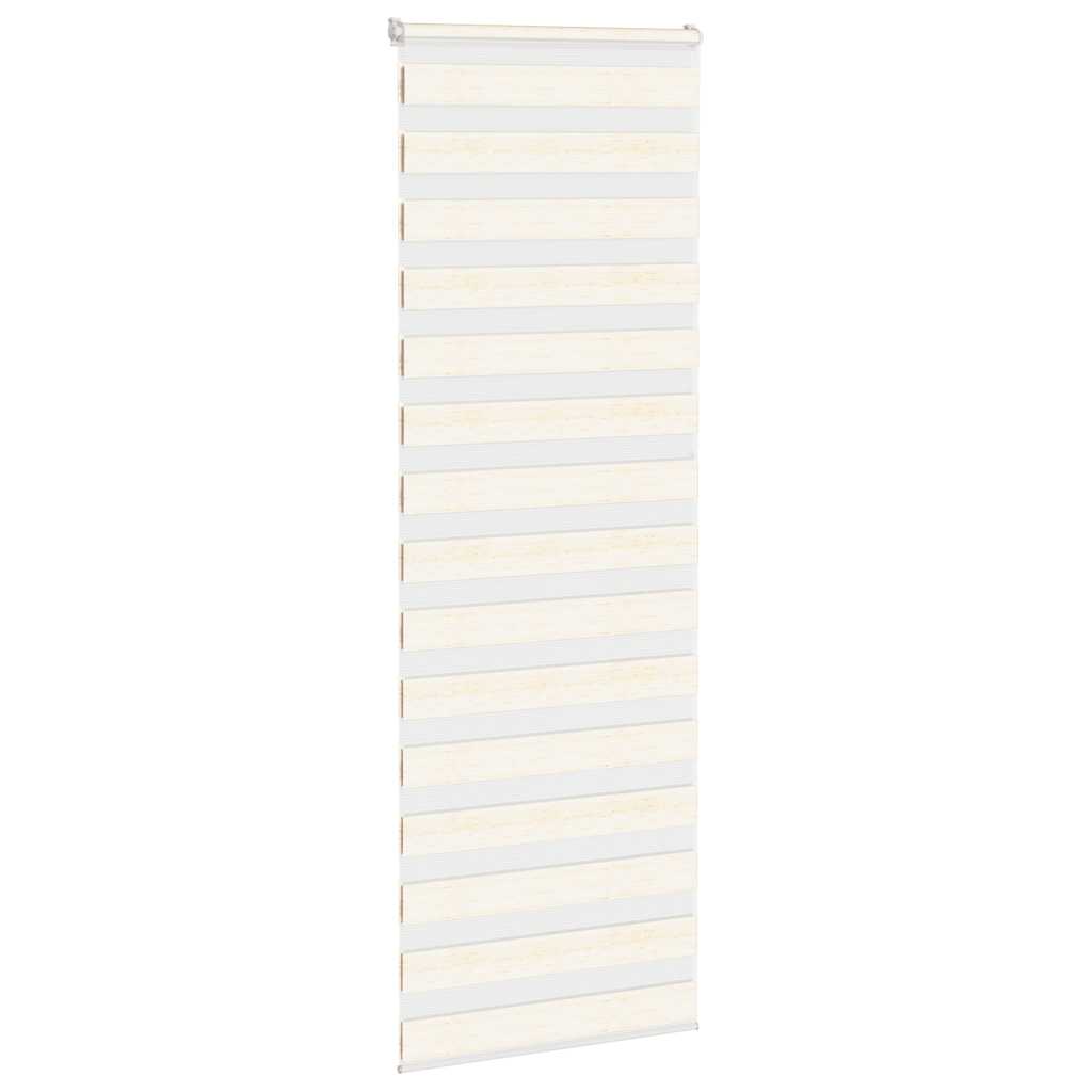 Vidaxl Zebra Roller Blind 80x200 cm Staubbreite 75,9 cm Marmerbeige