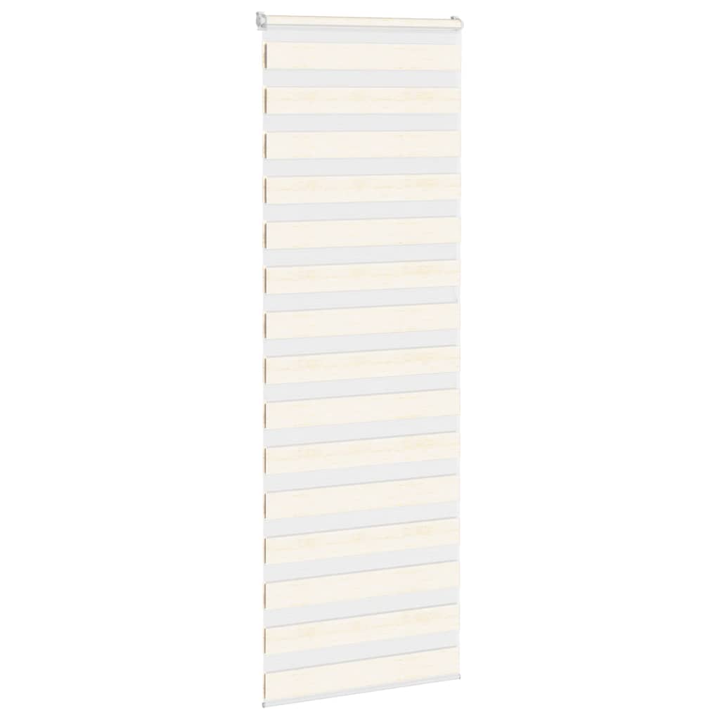 Vidaxl Zebra Roller Blind 85x200 cm Staubbreite 80,9 cm Marmerbeige