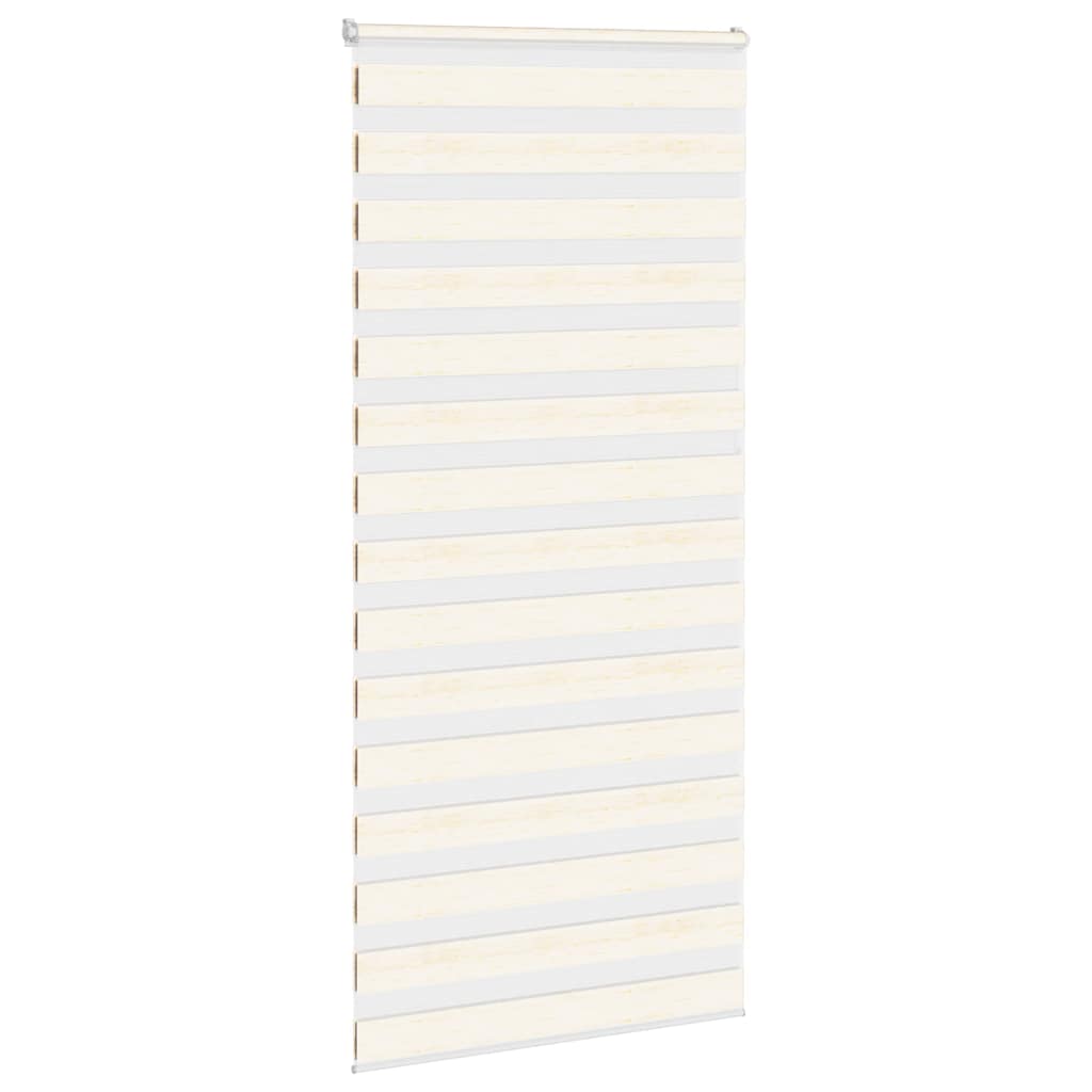 Vidaxl zebra roller blind 105x200 cm fabric width 100.9 cm marble beige