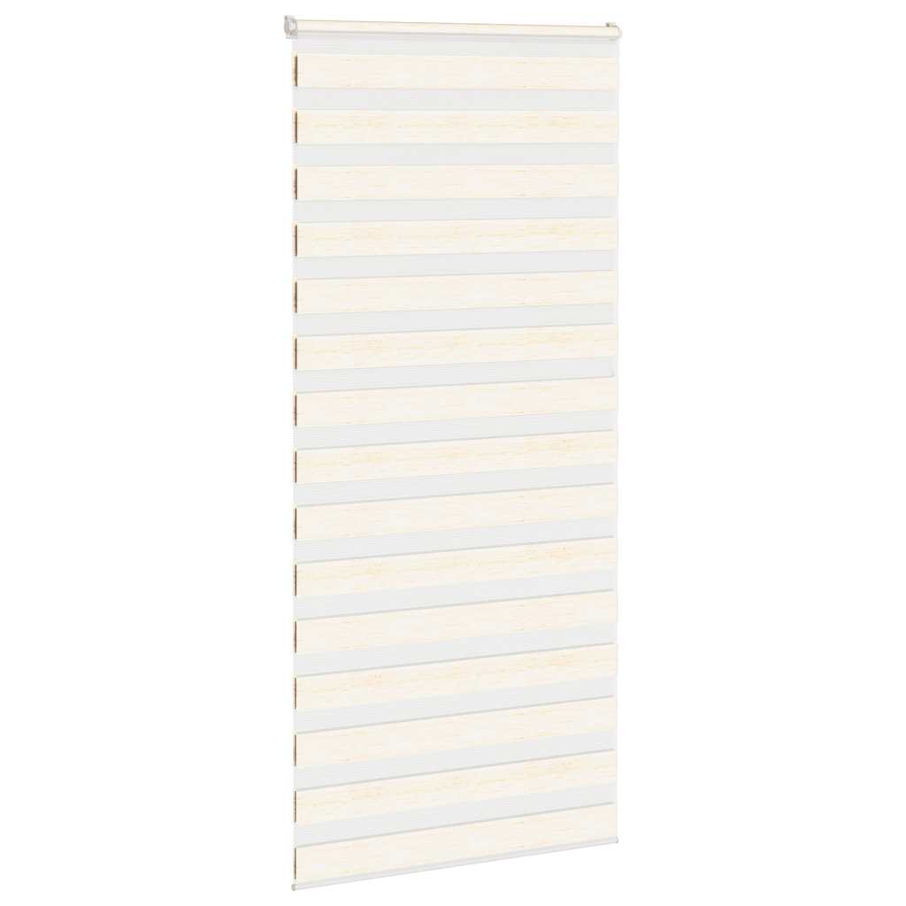 Vidaxl Zebra Roller Blind 110x200 cm Staubbreite 105,9 cm Marmerbeige