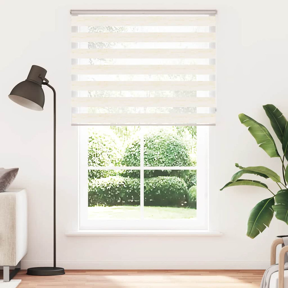 Vidaxl zebra roller blind 150x200 cm fabric width 145.9 cm marble beige