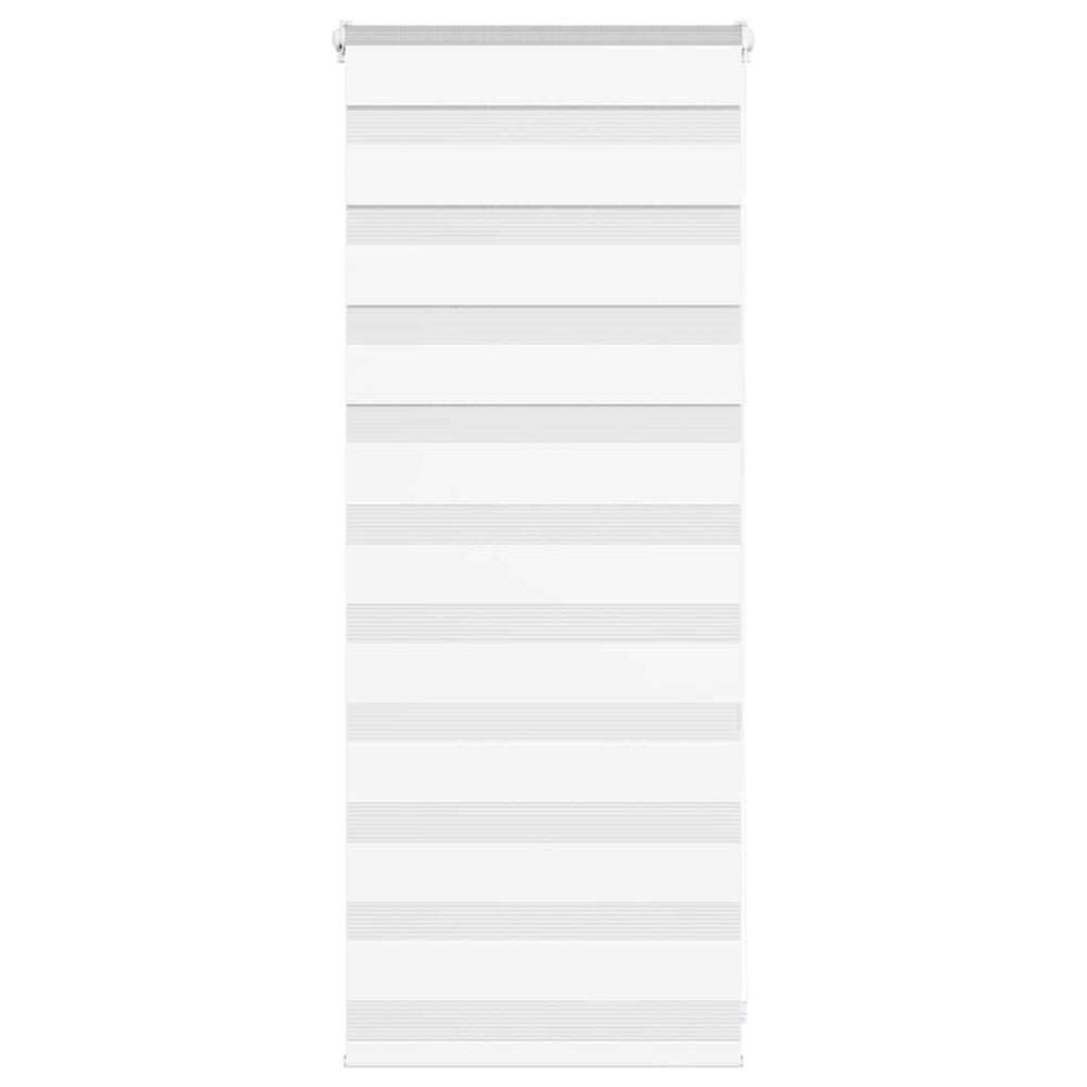 Vidaxl Zebra Roller Blind 55x100 cm Staubbreite 50,9 cm Polyester weiß