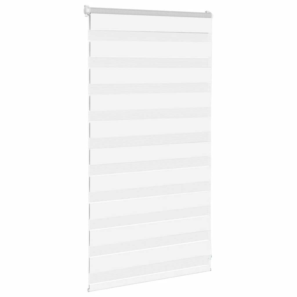 Vidaxl zebra blind 80x100 cm stofbreedte 75,9 cm polyester wit
