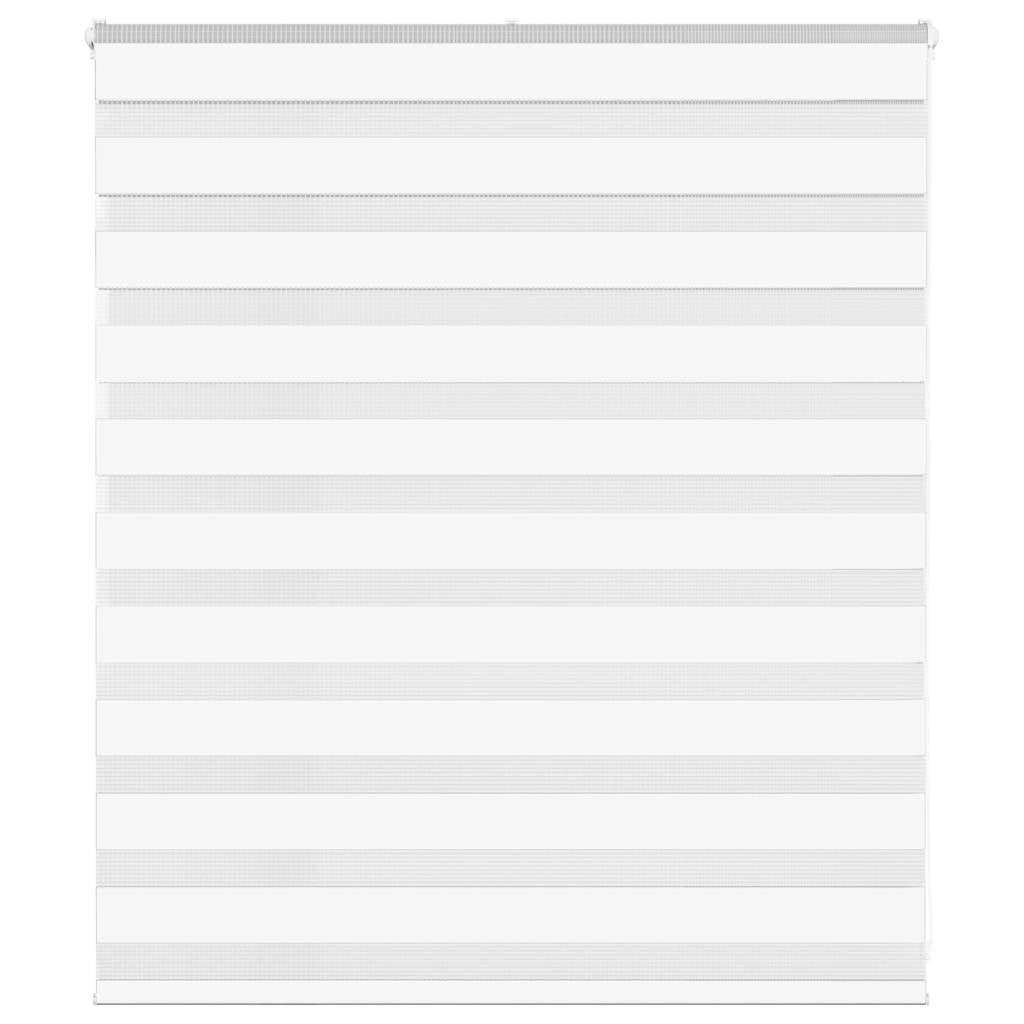 VidaXL roleta zebra 120x100 cm šírka látky 115,9 cm polyester biela
