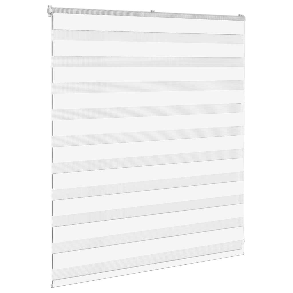VidaXL roleta zebra 120x100 cm šírka látky 115,9 cm polyester biela