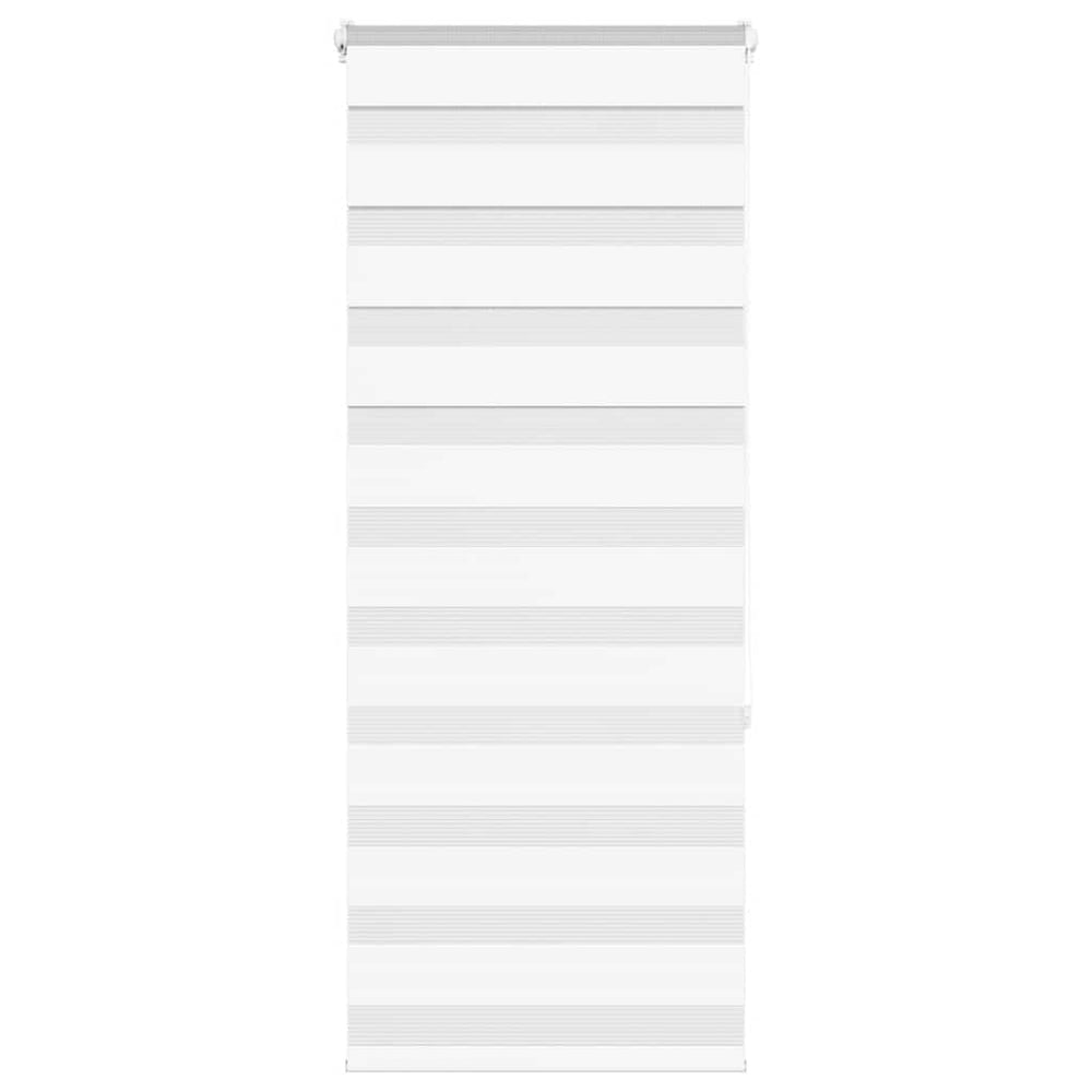 Vidaxl Zebra Roller Blind 60x150 cm Szerokość pyłu 55,9 cm poliestrowa biała
