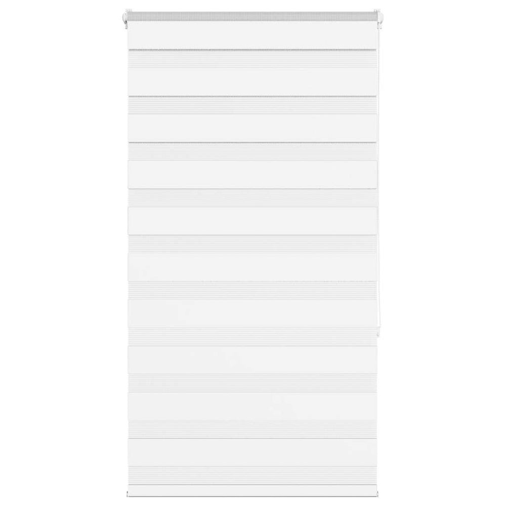Vidaxl Zebra Roller Blind 80x150 cm Szerokość pyłu 75,9 cm poliestru biała