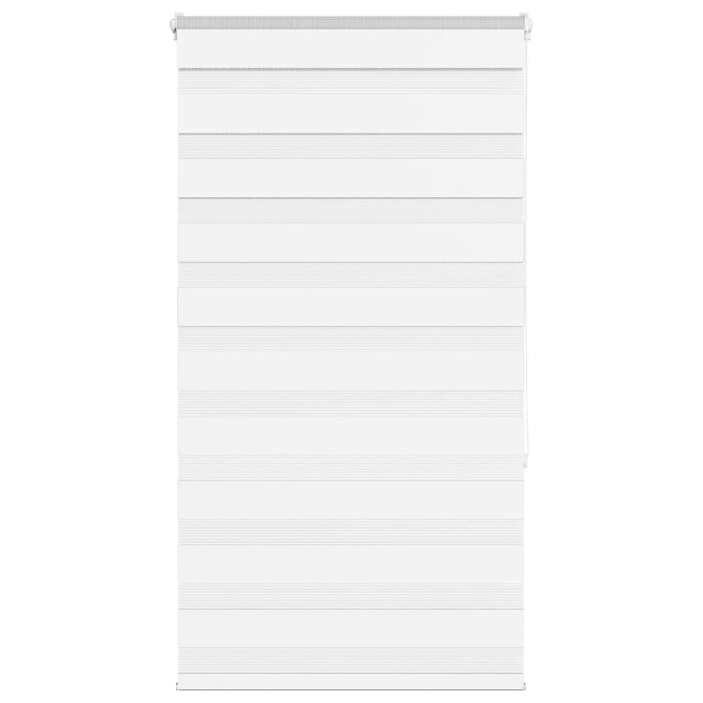 Vidaxl Zebra Roller Blind 85x150 cm Staubbreite 80,9 cm Polyester Weiß