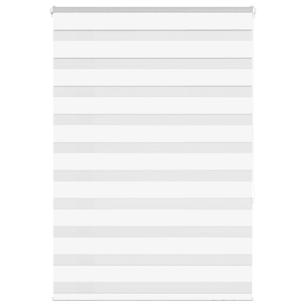 Vidaxl Zebra Roller Blind 95x150 cm Staubbreite 90,9 cm Polyester weiß